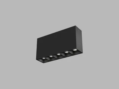 Produktbild von LED2 1491153 Deckenleuchte LINEAR II ON 5, B 10W 3000K/3500K/4000K UGR schwarz