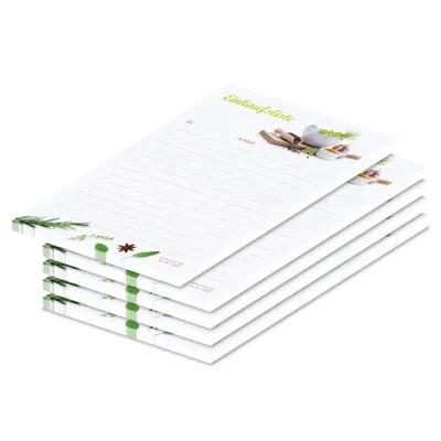 Produktbild von PRICARO Einkaufsliste "Gewürze", magnetisch, A6, 50 Blatt, 5 Stück