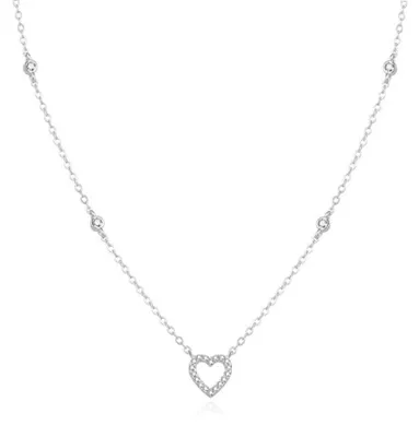Produktbild von Zarte Silberkette mit Herz AGS1040 / 47