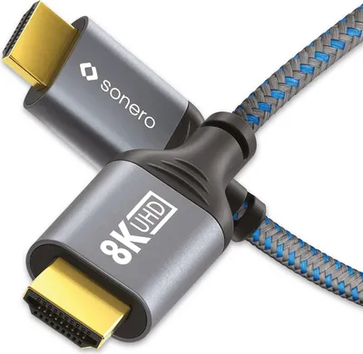 Image de Câble HDMI SONERO, 8K60, gris/bleu, 3 m