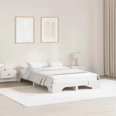 Obrázok produktu pre Maison Exclusive – posteľový rám biely 120 x 190 cm masívne borovicové drevo