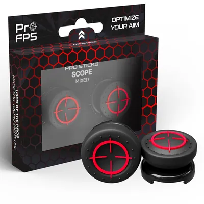 Produktbild von ProFPS PS5 Controller Stick Aufsätze – Thumbsticks für PS5 Controller & PS4 Controller Zubehör – Ergonomische Joystick Aufsätze & Grip Caps – Hochwertige Stick Erhöhungen für mehr Präzision & Komfort [playstation_5]