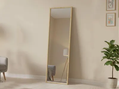 Produktbild von Dmora Spiegel Alp 50x160 cm Braun, Struktur Glas