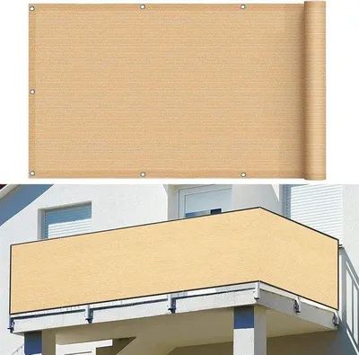 Immagine prodotto di Tenda parasole da balcone - Protezione UV al 90% - 60x600 cm - Beige