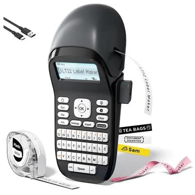 Etikettendrucker, tragbar, QWERTZ, Bluetooth, 203 dpi
