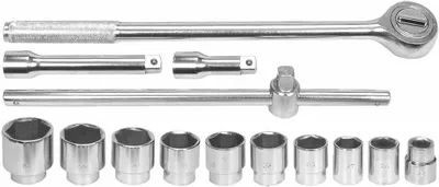 VOREL Steckschlüsselsatz 14-teilig 3/4" 22-50 mm