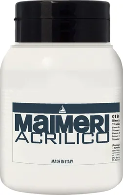 Produktbild von Maimeri Acrilico Acrylfarbe Titanium White 018 1000 ml 1 stk