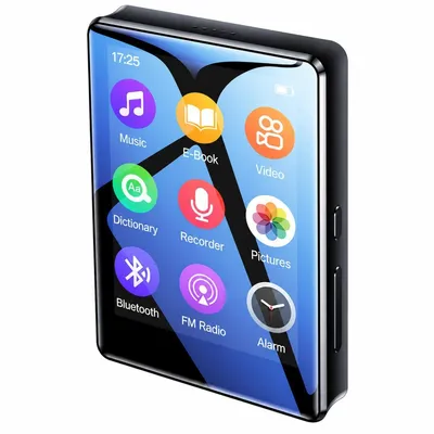 Image de Lecteur Bluetooth 5.0 Hi-Fi, écran tactile de 2,4 pouces, lecteur de cartes, USB, noir, compact