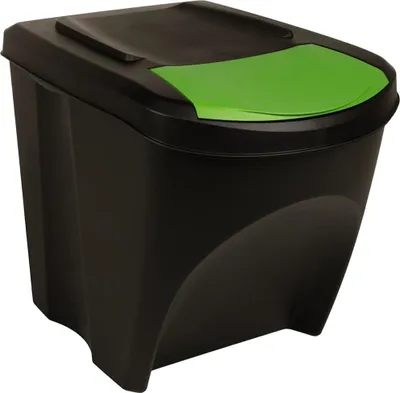 Produktbild von vidaXL Stapelbare Mülleimer 3 Stk. Anthrazit 75 L