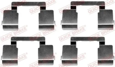 Produktbild von QUICK BRAKE 109-1609 Zubehörsatz Scheibenbremsbelag Vorne für RENAULT CLIO II (BB0/1/2, CB0/1/2) Scénic I (JA0/1, FA0) MEGANE I (BA0/1) MEGANE Scenic