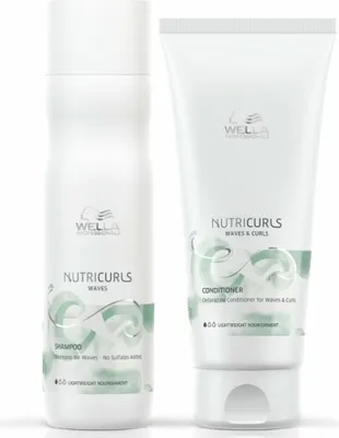 Produktbild von Wella NutriCurls Waves Set - Shampoo Waves 250 ml + Conditioner 200 ml