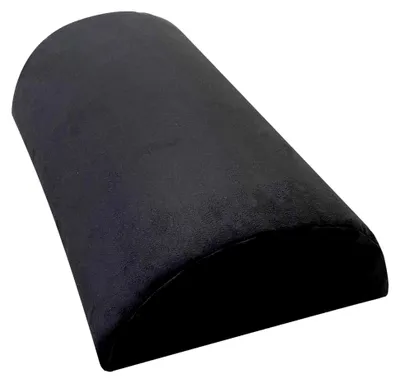 Produktbild von Halbrolle aus Visco-Schaumstoff, Knierolle für Bett und Nackenkissen (39 x 21 x 11 cm, schwarz)