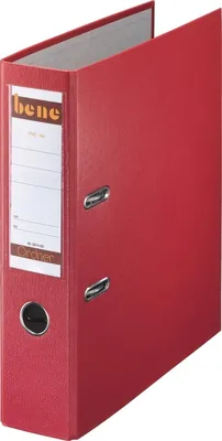 Produktbild von Ordner A4 Kunststoff 80mm rot Packung mit 20 Stück