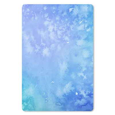 Produktbild von MuchoWow® Mauspad Mousepad Aquarell - Weiß - Blau 40x60 cm - Mousepads - Maus Mat - Pad - Mausunterlage - Schreibtisch Accesoire