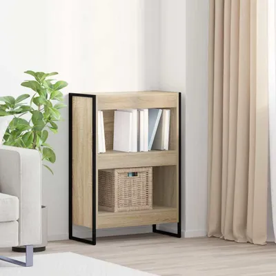 Produktbild von "Schlussverkauf" Bücherregal rechteckig - 1 pc - Büroregal mit Stauraum - Sonoma 80x30x155 cm Holzwerkstoff C12424