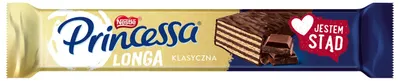 Productafbeelding van PRINCESSA Klassieke wafel, gevuld met cacaocrème en overgoten met dessertchocolade, 41 gram