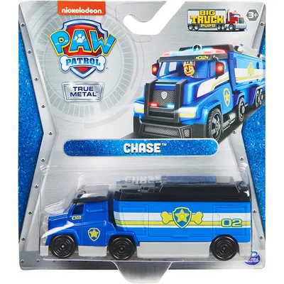 Produktbild von PAW Patrol , True Metal Chase Druckguss-Spielzeug-Truck zum Sammeln, Big Truck Pups-Serie, Maßstab 1:55, Kinderspielzeug, LKW, 3 Jahr(e), Metall, Blau, Weiß