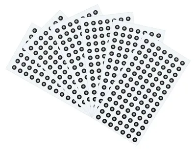 3D-Scanner-Markierungen, 700 Stück, 3 mm ID, 6 mm OD, diffus reflektierend