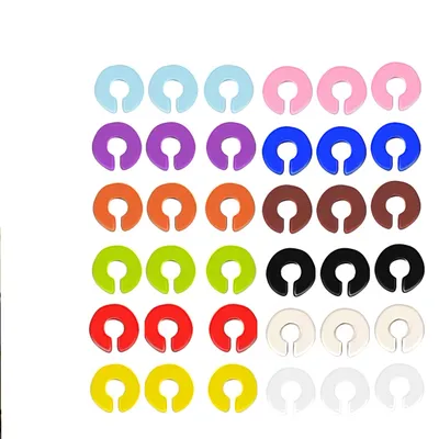 36er Set Silikon-Wijnglashänger mit Flaschenverschluss, bunt