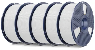 Productafbeelding van 3D Printer Filament Wit - 5 Kg PLA Plus - 1.75 Mm - Hoge Precisie