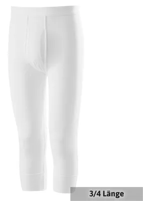 Produktbild von Übergröße Adamo 3/4 lange Unterhose Doppelripp weiß