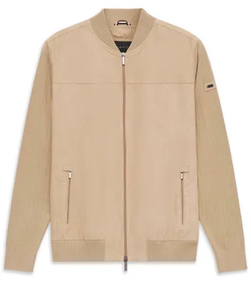 Produktbild von Bugatti Strickjacke Baumwolle beige weite Passform