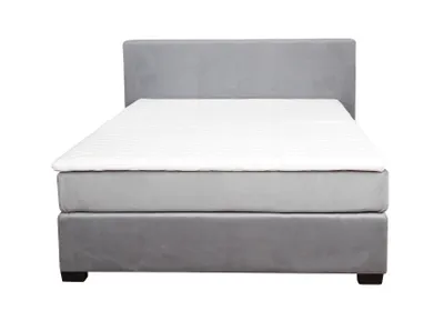 Produktbild von -Elegantes Design Bett Betten Polsterbett Ehebett Boxspring 140x200cm Grau Neu