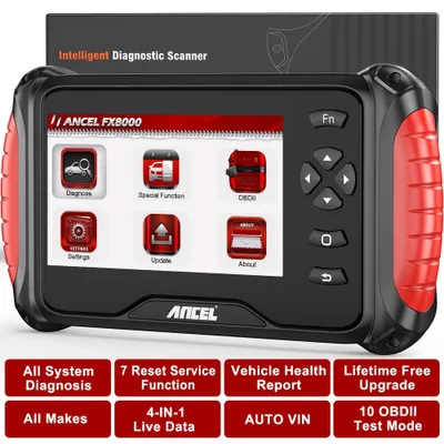 Imagen del producto de Dispositivo de diagnóstico OBD2 - Escáner para automóviles - Lector de códigos de error - Escáner multisitsema - Herramienta de diagnóstico para vehículos