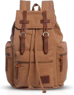 Produktbild von Famanu Laptoprucksack für 15,6 Zoll Laptops - Outdoor, Canvas, Verstellbare Schulterriemen