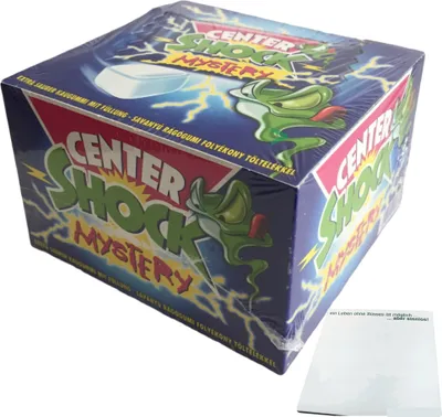 Produktbild von Center Shock Mystery Pack Kaugummis 100 Stück (400g Packung) + usy Block