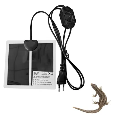 Productafbeelding van Verwarmingsmat voor reptielen, 15 x 14 cm, temperatuurregeling en veiligheid