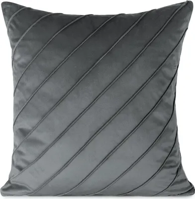 Immagine prodotto di Cuscino NELLA grigio 45x45 cm Mybesthome Variante: federa con imbottitura, 45x45 cm
