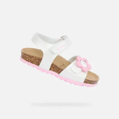Produktbild von Sandalen für Mädchen GEOX CHALKI B552RD000NFC1000 WEIß Größe: 23