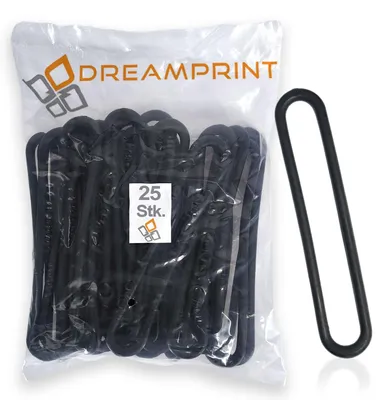 Produktbild von Dreamprint Gummispannringe (25 Stück, 200mm, Ø8mm) – Spanngummi, Spannring, Planenspanner