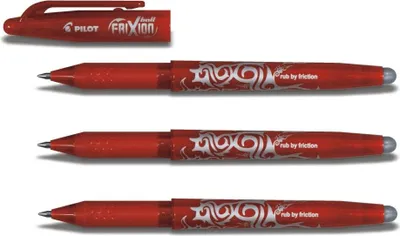Produktbild von Pilot Frixion Ball Tintenroller 3er-Set rot