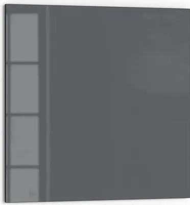 Produktbild von DEQORI Küchenrückwand Glas 60x60 cm 'Dunkelgrau' Spritzschutz Bad Rückwand Küche