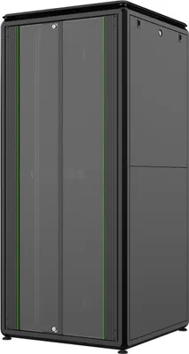 Produktbild von LOGON RDL36U88BL, Freistehendes Gestell, 36U, 600 kg, Sperrschloss, Verstellbare Füße, Verbessertes Kabelmanagement