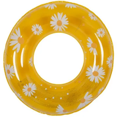 Produktbild von Schwimmring 90 cm Daisy Gelb aufblasbarer Schwimmreifen