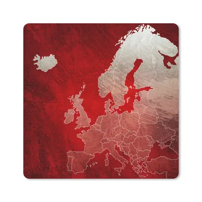 Produktbild von MuchoWow® Mauspad Mousepad Karte - Europa - Farbe 40x30 cm - Mousepads - Maus Mat - Pad - Mausunterlage - Anti Rutsch