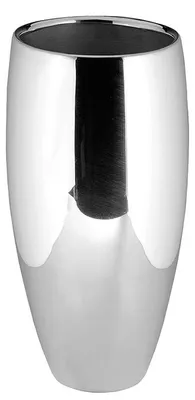 Zdjęcie produktu dla Fink AFRICA, wazon, niklowana stal, gładki, srebrzysty, wymiary: długość 21 cm, szerokość 21 cm, wysokość 40 cm, głębokość 21 cm, numer katalogowy: 157017