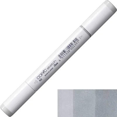 Immagine prodotto di COPIC Sketch bifacciale Pennello e scalpello, N3 Grigio neutro 3