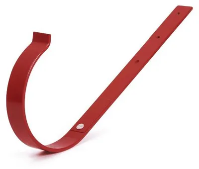 Produktbild von BRYZA Gerader Rinnenhaken aus Metall Ø 100 mm, Rot RAL 3011