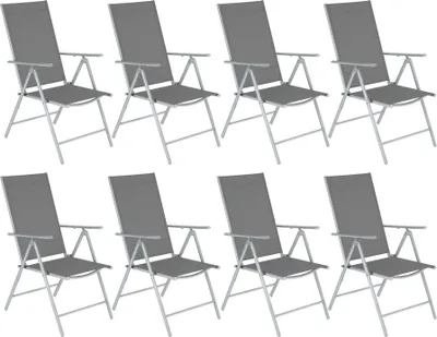 Produktbild von tectake® Klappbare Gartenstühle mit verstellbarer Lehne, Netzgewebe
