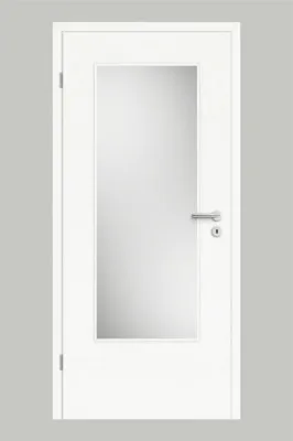 Produktbild von Pertura Zimmertür Yori CPL Masera Weiß quer 98,5x198,5 cm Links mit Lichtausschnitt G3 (ohne Glas)