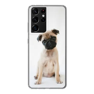 Produktbild von MuchoWow® Handyhülle Schutzhülle Hülle für Samsung Galaxy S21 Ultra Hund - Haustiere - Porträt Silikon Softcase Handy Hülle - Mobiltelefon