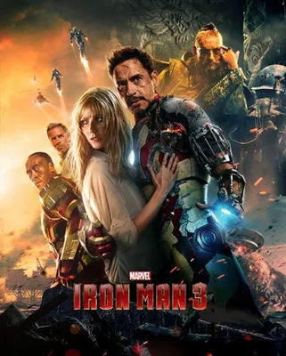 Produktbild von Iron Man - Mini-Poster - 3 - One Sheet + 1 Packung tesa Powerstrips® - Inhalt 20 Stück