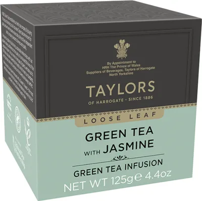 Produktbild von Taylors of Harrogate Green Jasmin Leaf Tea 125g (lose)
