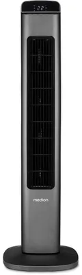 Image de Ventilateur colonne MEDION P15 TF avec télécommande (5 vitesses, mode veille silencieux, puissance de 45 watts, oscillation horizontale automatique à 80°, écran LED, MD10809) Anthracite