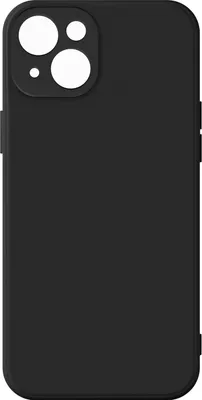 Produktbild von Avizar, Halbsteife Silikonhülle (Soft Touch) für Apple iPhone 13 Mini, Schwarz
