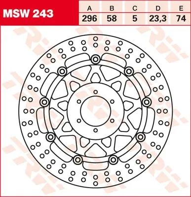 Obrázek produktu pro TRW Bremsscheibe "MSW243"